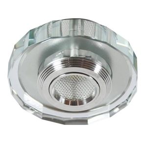 Stropní svítidlo SS-37 Al/Tr 3W LED Cob 230V Stropní svítidlo Plné polygonální průhledné sklo obraz