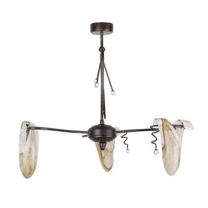 Závěsná stropní lampa 3x40W G9 patina Magma obraz
