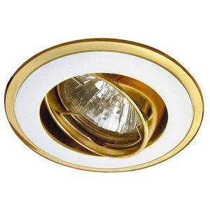 Výklopná stropní lampa, stříbrná a zlatá, UO-09 obraz