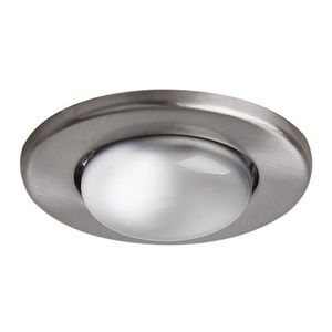 Stropní svítidlo, saténový nikl, kulaté, OZS-01 obraz
