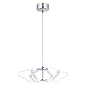 Závěsná lampa chrom 45cm LED 10W Caruso obraz