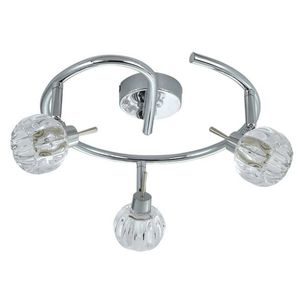 Spirálová stropní lampa 3xG9 38cm chrom obraz