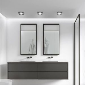 Sada 3 černých čtvercových LED stropních světel SS-16 obraz