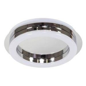 LED stropní svítidlo 12W chromové kulaté Pemonte obraz