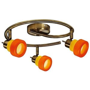 Stropní lampa 3xG9 30cm Benátská spirála patina obraz