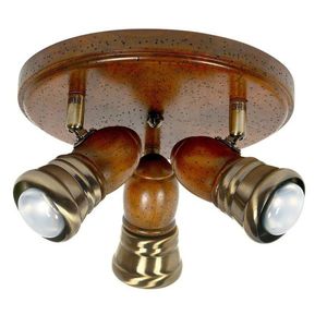 Stropní lampa Parteo E14 40W dřevěná obraz
