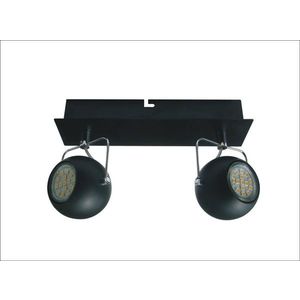 Stropní svítidlo Tony strip 2X3W LED GU10 matná černá obraz