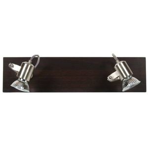 Stropní svítidlo Candllux Dukat, páskové, 2x50W, GU10, dřevo obraz