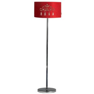 Červená stojací lampa 60W E27 Decor obraz