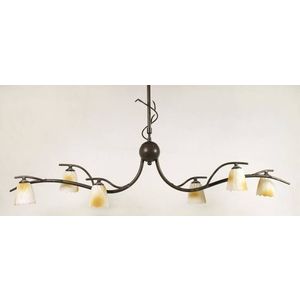 Stropní lampa Mikado 6*40W G9 patina obraz