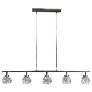 Stropní lampa Gira 5X40W G9 saténový nikl obraz