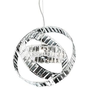 Závěsná lampa s nastavitelnými kroužky, krystaly 40W Saturn obraz