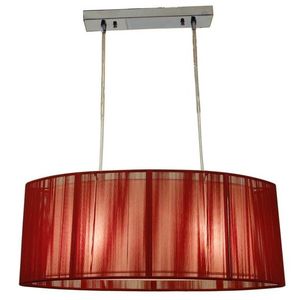 Stropní lampa Artemis 2X60W E27 červená obraz