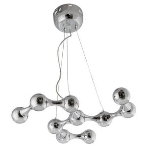 Dekorativní chromová závěsná lampa LED 10x3W 4000K Led 2 obraz
