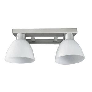 Dvojitá nástěnná lampa Ada v matném niklu obraz