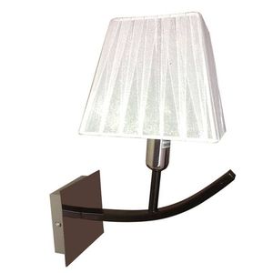 Nástěnná lampa černobílé látkové stínidlo 40W E14 Valencia obraz