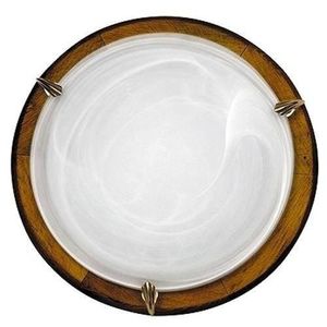 Stropní svítidlo Duna plafond 30 alabastr ořech 1X60W obraz