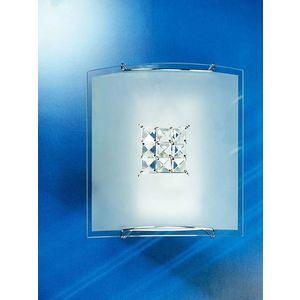 Stropní lampa Cristal 1X40W E27 bílá 2150/1 čtvercová obraz