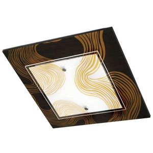 Stropní svítidlo Morena Plafon 2X60W E27 40X40X8 černá obraz
