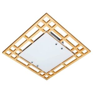 Stropní svítidlo Natura stropní svítidlo 2X60W E27 42X42X10, 5 žluté obraz