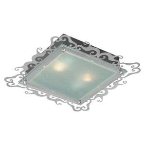 Stropní lampa Casablanca stropní lampa 2X60W E27 38 cm saténová čtvercová obraz