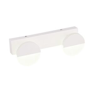 Nástěnná lampa do koupelny bílá dvojitá LED 3W 4000K Sing obraz