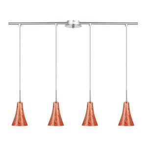Závěsná stropní lampa Rufi s chromem/saténovým niklem 4xE14 obraz