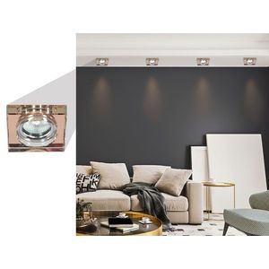 Stropní svítidlo čtvercové hnědé SS-16 obraz