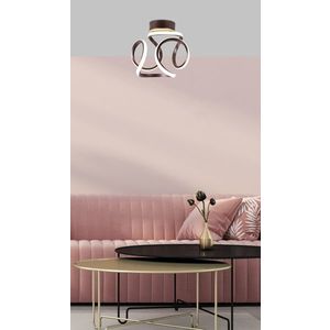 LED stropní svítidlo 11W APETI DOUGLAS HNĚDÁ 4000K obraz