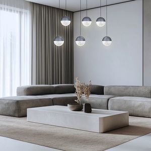Stropní závěsná lampa Apeti Furni černá 4000K obraz