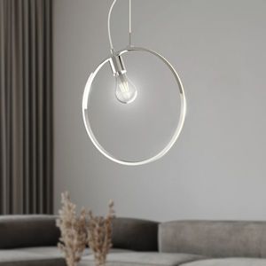 Závěsná lampa APETI SKIROS 1xE27 + LED 12W chrom obraz