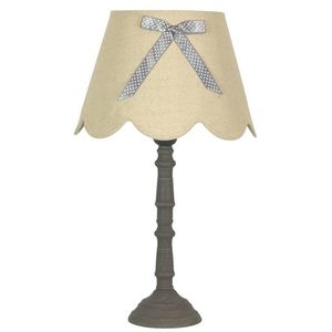Lněná kancelářská stolní lampa 60W E27 Vibu obraz