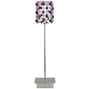 Stolní lampa chrom/vínová Classic obraz