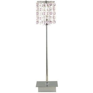 Stolní lampa chrom/fialová Classic obraz