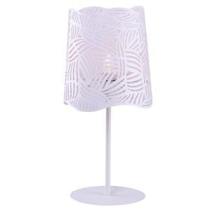 Stolní lampa Maracana z bílého kovu obraz