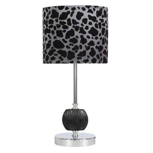 Stolní lampa chrom/černá Cort obraz