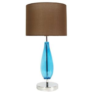 Stolní lampa Marrone v hnědé a modré barvě obraz