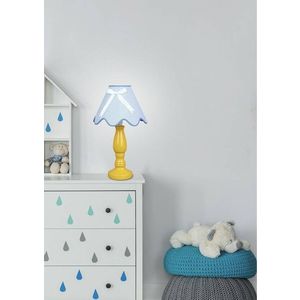Stolní lampa Lola žlutá a modrá obraz