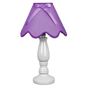 Stolní lampa Lola E14 fialová obraz