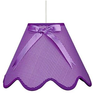 Fialová závěsná stropní lampa Lola e27 obraz