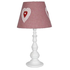 Stolní lampa bílá a růžová 51cm Sweet obraz