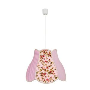Závěsná stropní lampa Zuza e27 růžová obraz