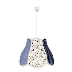 Závěsná stropní lampa Zuza e27 šedomodrá obraz