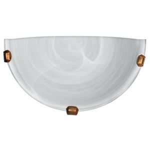 Stropní lampa Duna, 1/2" bílá patinovaná objímka, 60W obraz