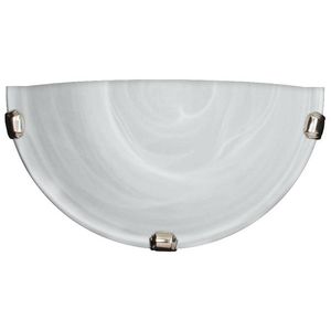 Stropní lampa Duna 1/2 s bílým chromovaným držákem, 60W obraz