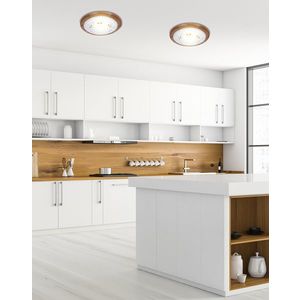 Stropní svítidlo Rustica, dřevěné standardní, 1x60 W, E27, dub obraz
