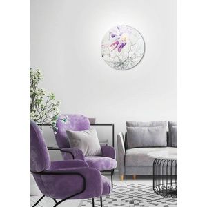 Stropní lampa s pružinou E27 fialová obraz