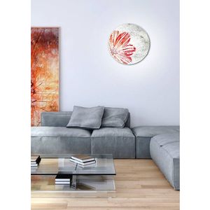 Stropní lampa s pružinou E27 červená obraz