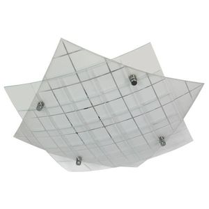LED stropní svítidlo, studená bílá, 31 cm, sklo, Dublos obraz