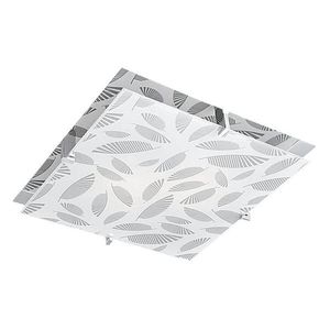 Čtvercová chromovaná stropní lampa 2xE27 Ficus obraz